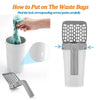 Cat Litter Scoop with Integrated Waste Bag Holder