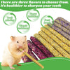 Natural Petal Grass Chew Sticks for Rabbits & Small Animals