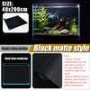 Electrostatic Aquarium Background Film – Matte Black, Water-Activated