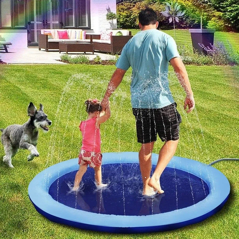 Inflatable Dog Cooling Spray Mat