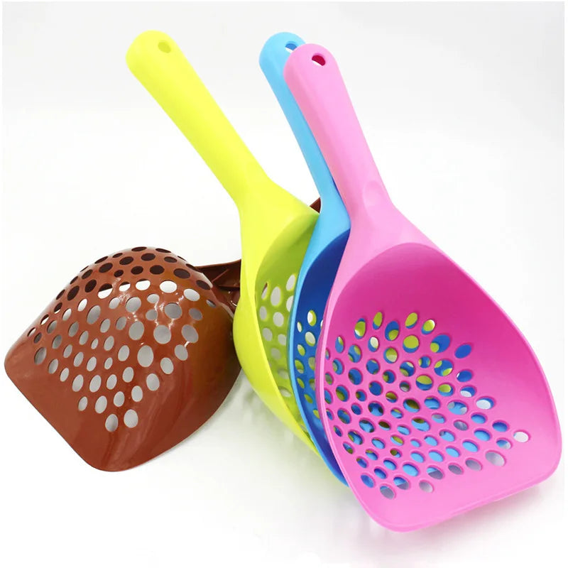 Long-Handle Cat Litter Scoop with Deep Shovel