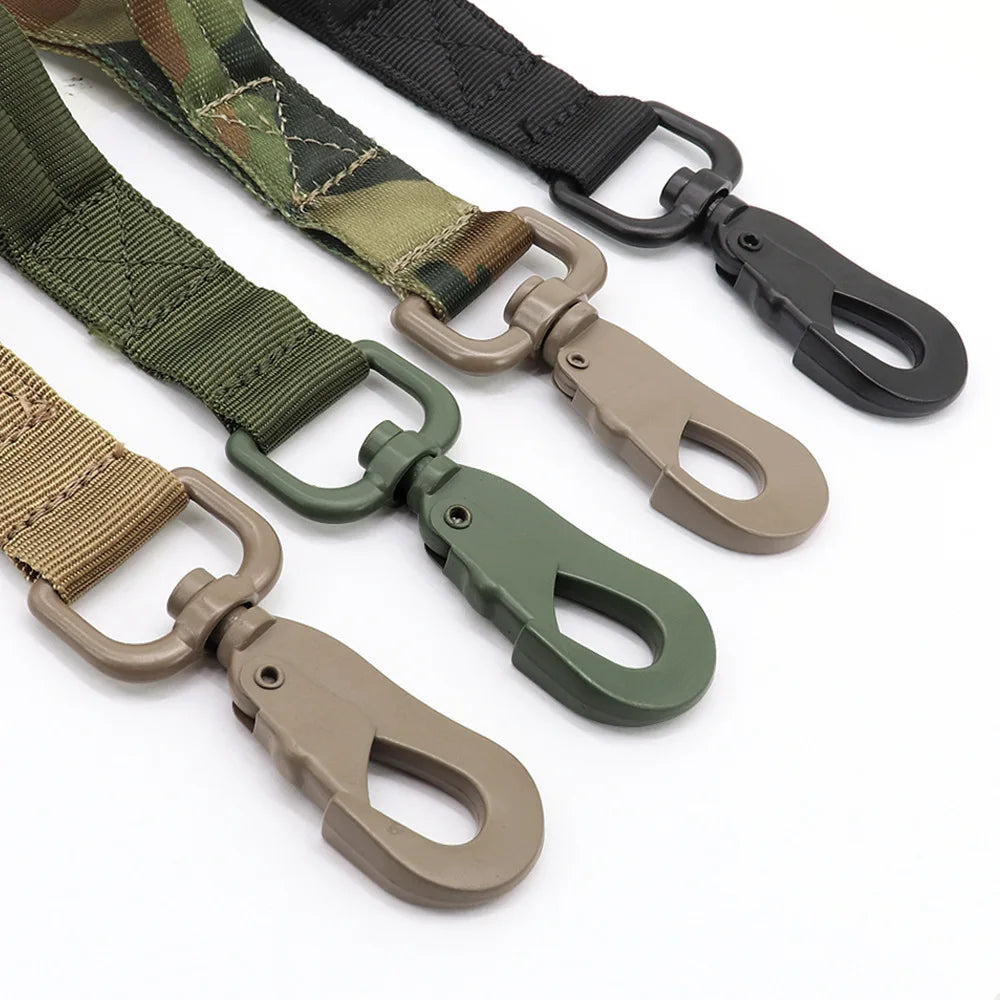 Tactical Dog Leash with Dual Handles and Shock-Absorbing Bungee