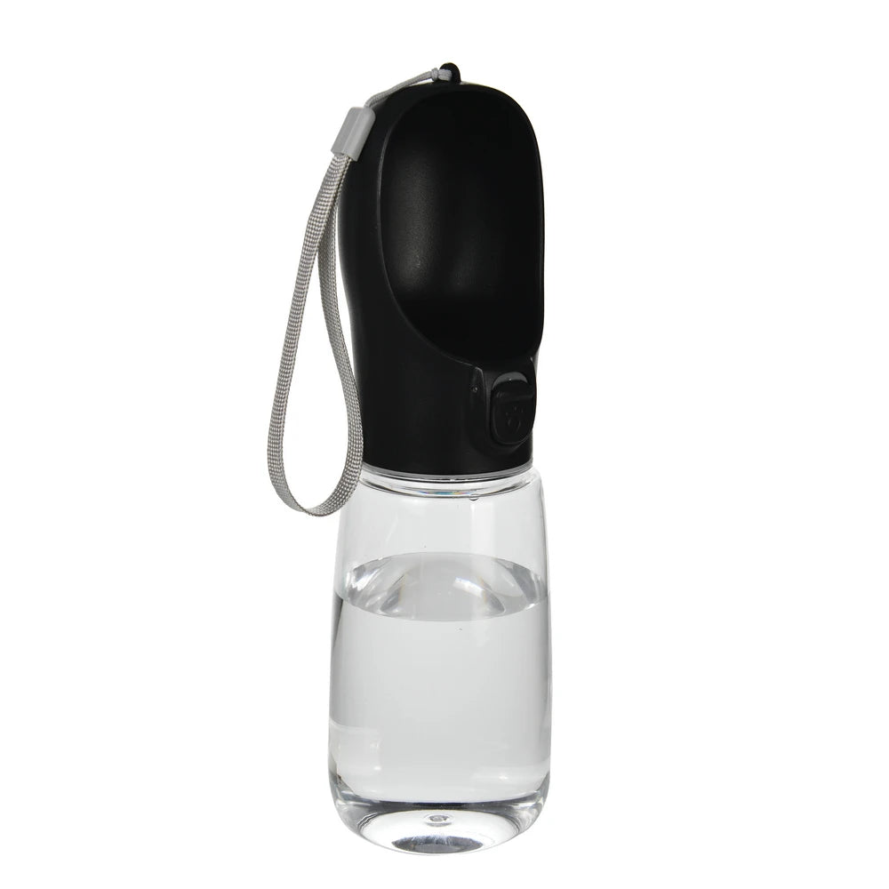 Portable Leakproof Dog Water Bottle with Built-In Drinking Bowl