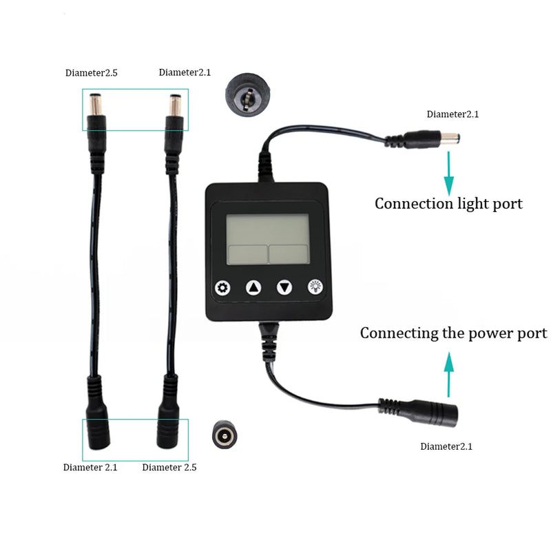 Minuteur et Variateur LED pour Aquarium