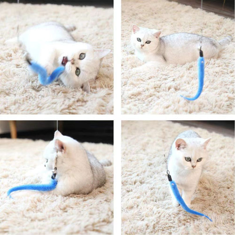 Interactive Cat Feather Toy with Bell