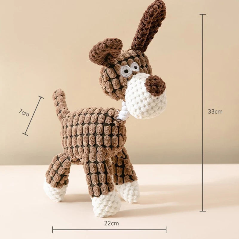 Jouet Interactif pour Animaux en Peluche : Âne avec Corde