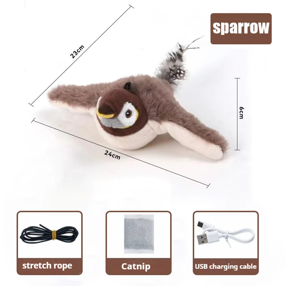 Interactive Flapping Bird Cat Toy with Remote Control