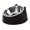 Ergonomic Elevated Cat Bowl with Inclined Stainless Steel Design