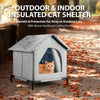 All-Season Waterproof Foldable Cat House with Cooling & Warming Features