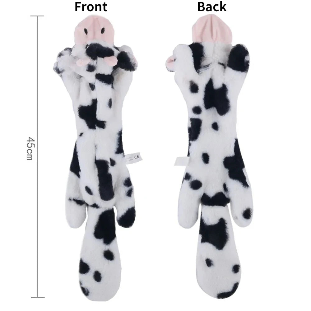 Squeaky Plush Dog Toy with Crinkle Paper – No Stuffing, Durable & Fun