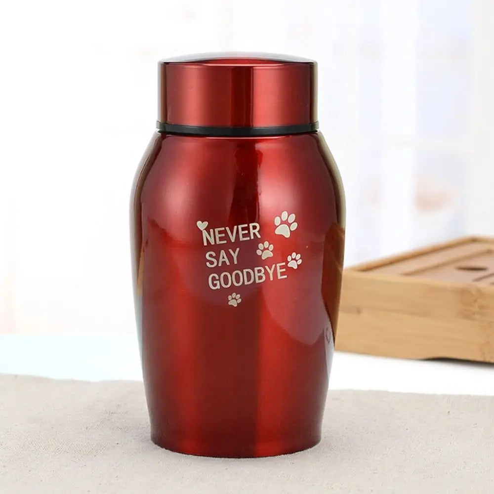 Pet Memorial Ashes Storage Box with Paw Print Lid