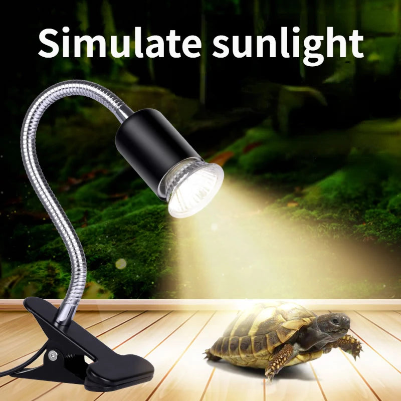 Ampoule chauffante pour reptiles 50W avec col de cygne ajustable