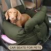 Dog Car Seat with Safety Belt – Non-Slip, Washable Travel Bed for Small Dogs