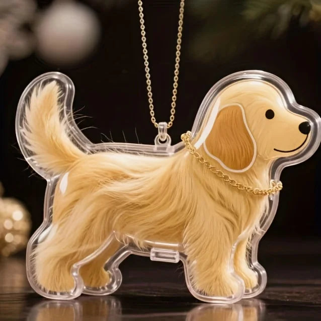 Pet Memorial Fur Keepsake Keychain Pendant