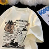 Camiseta de Mujer con Estampa Graciosa de Gato
