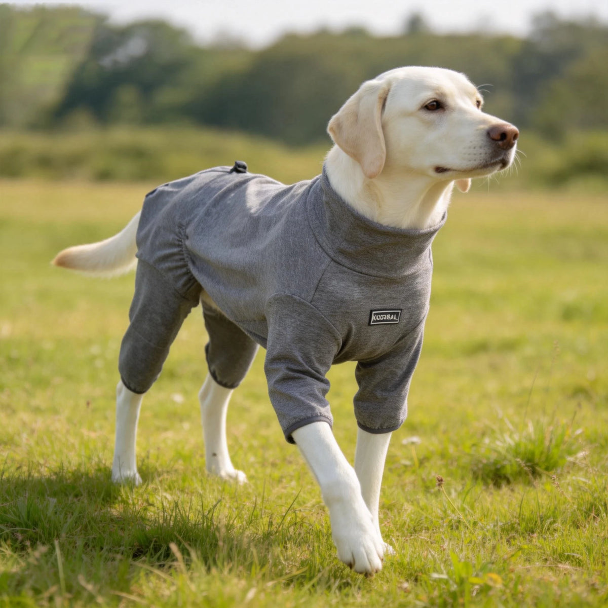 Cozy High-Collar Dog Pajamas – Four-Legged Sleepwear for Large Breeds