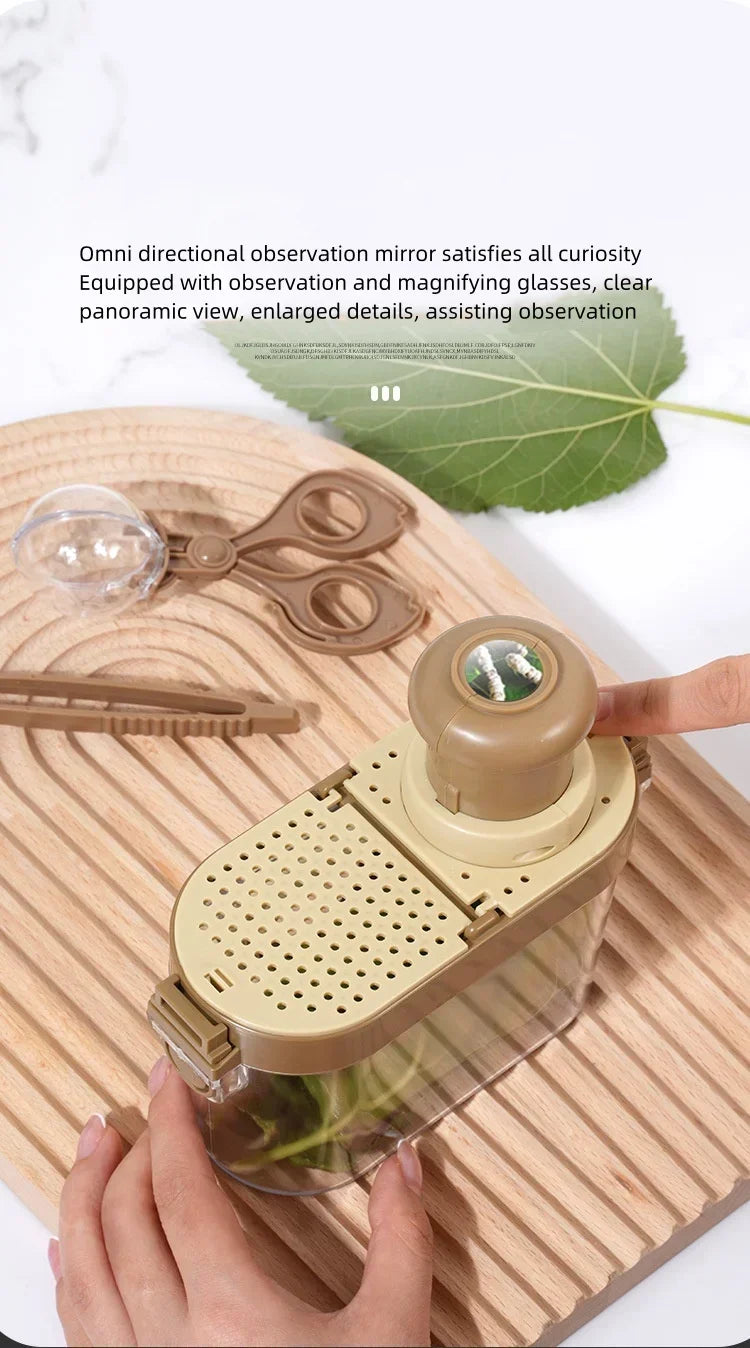 Insect Observation Box Kit with Magnifier for Outdoor Study