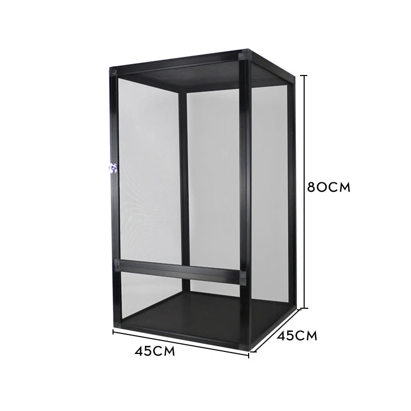 Reptile Terrarium with Front Opening Mesh Door