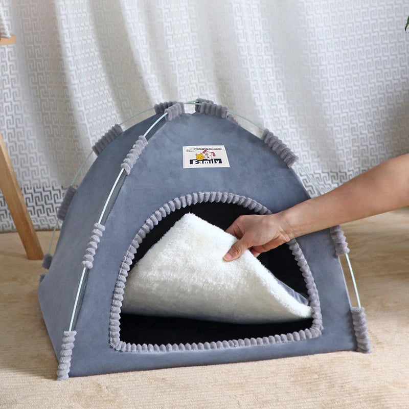 Tente pliante pour animaux avec coussin rafraîchissant