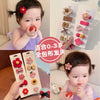 Adorable Flower Snap Clips for Baby Girls (Set of 6)