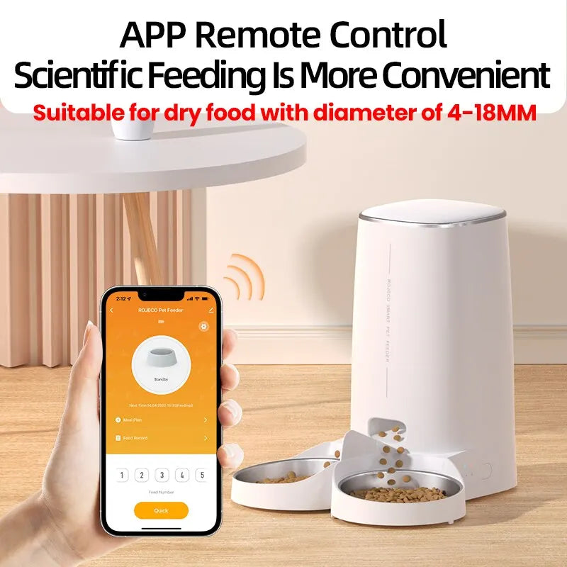 Intelligenter WiFi-Automatischer Futterspender mit App-Steuerung