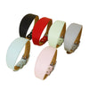 Wide Leather Dog Collar for Long-Necked Breeds