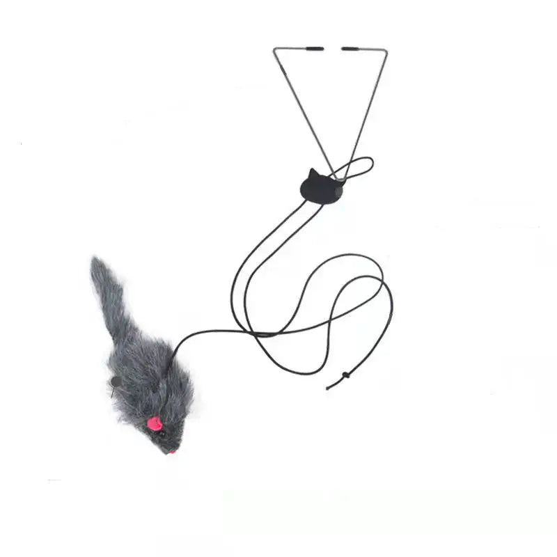 Ratón de Peluche para Gatos con Gancho para Puerta