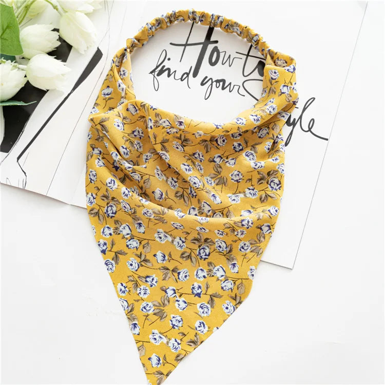 Bohemian Paisley Print Triangle Head Scarf