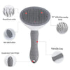 Brosse de toilettage auto-nettoyante pour animaux