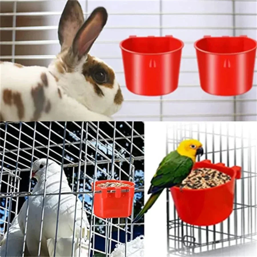 Hanging Feeder Cups for Poultry with Hook