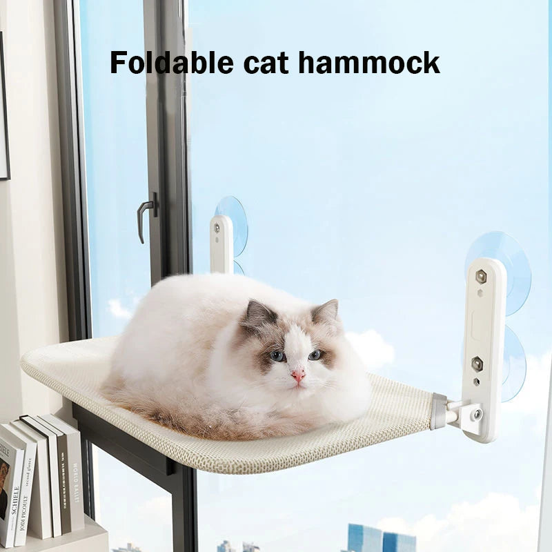 Suction Cup Cat Hammock with Removable Washable Cushion
