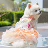 Rainbow Butterfly Tutu Dress for Small Dogs and Cats
