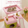 Compact Cat Tree Tower with Sisal Scratching Posts and Cozy Perches