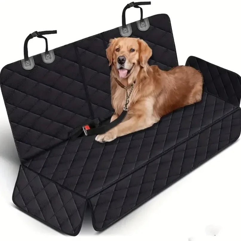 Premium Waterproof Dog Car Seat Cover with Safety Strap