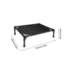 Portable Elevated Dog Bed with Canopy and Storage Bag