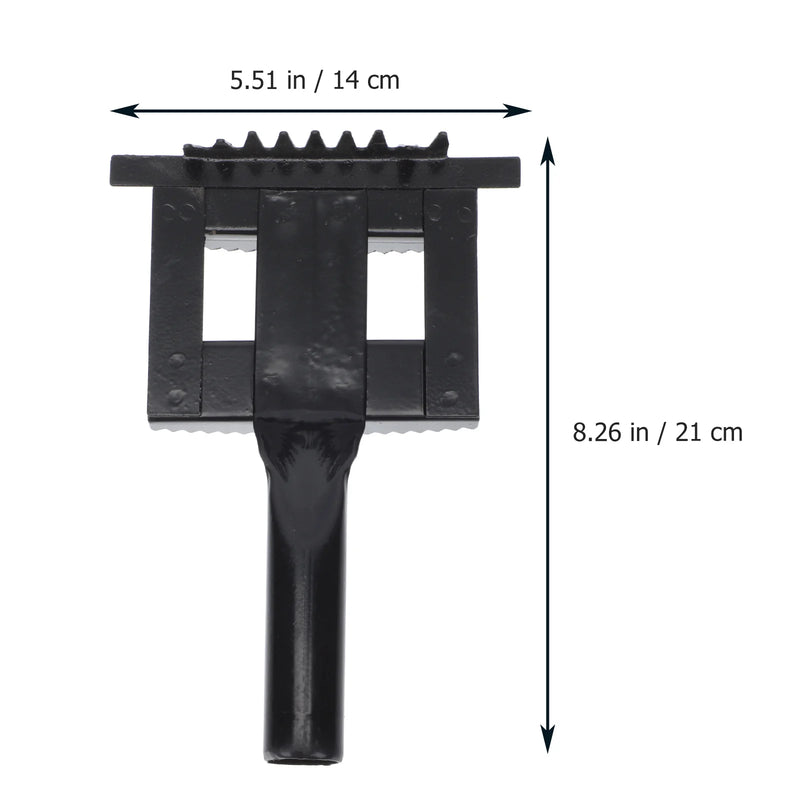 Brosse de toilettage dentelée robuste pour grands animaux