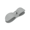 A gray heavy-duty silicone cable organizer designed to hold and manage household wires.