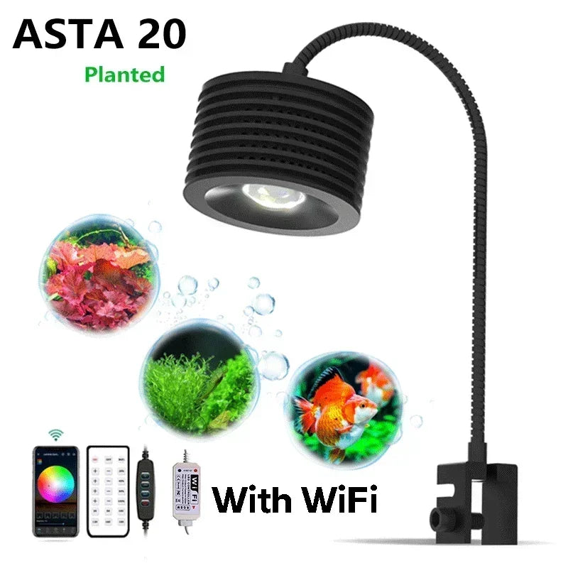 Lominie LED Aquarium Light for Planted Tanks with Gooseneck