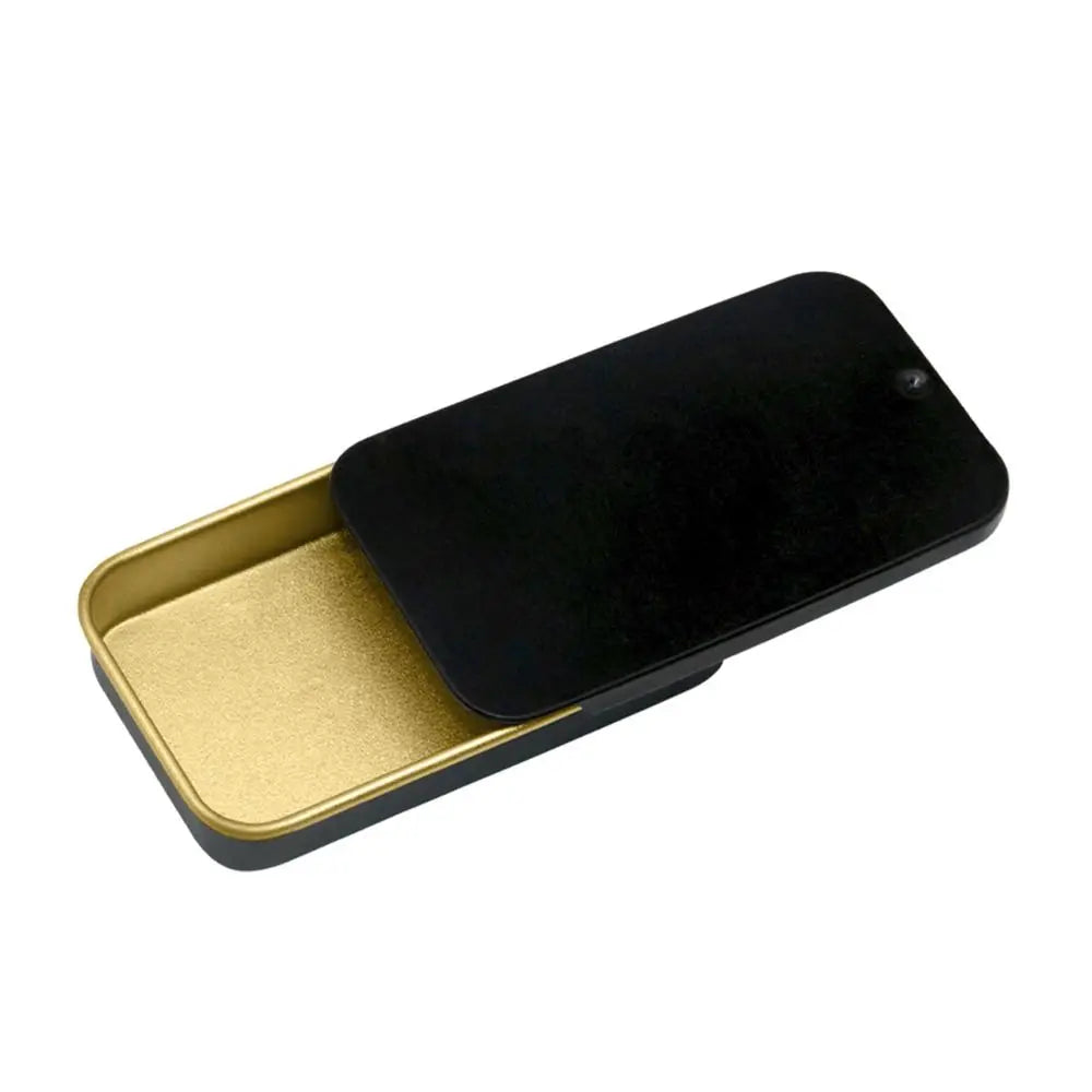 Compact Sliding Tin Box for Pills, Candy, and Small Essentials