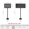 A comparison of two LED grow light products, A5 and A6 models, showing their dimensions and specifications.