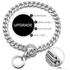 Polished Stainless Steel Slip Chain Dog Collar for Training and Walking