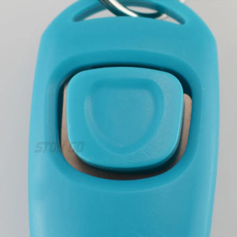 2-in-1 Dog Training Clicker and Whistle with Keyring