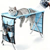 Pet Grooming Hammock with Stand – Adjustable Nail Trimming Restraint Sling for Small to Medium Dogs and Cats