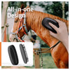 Brosse de toilettage ergonomique pour chevaux avec poignée antidérapante