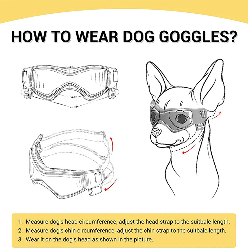 Gafas de Sol UV Ajustables para Perros