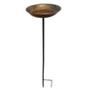 Rustic Iron Bird Feeder with Wide-Mouth Water Basin