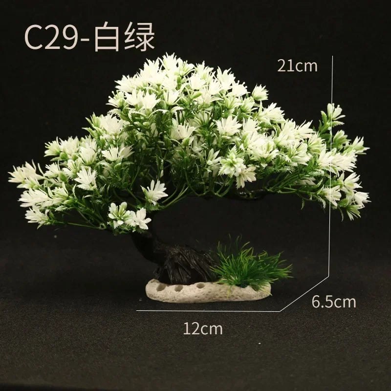 Aquarium Decor: Simulation Plants and Landscaping Ornaments