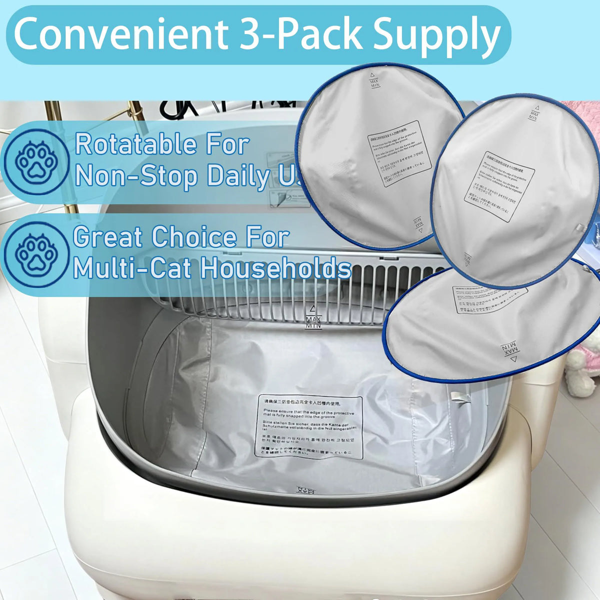 Waterproof Replacement Mat for Automatic Cat Litter Boxes