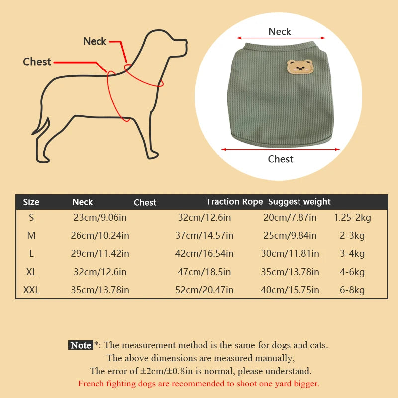 Chaleco Respirable de Cuatro Patas para Perro