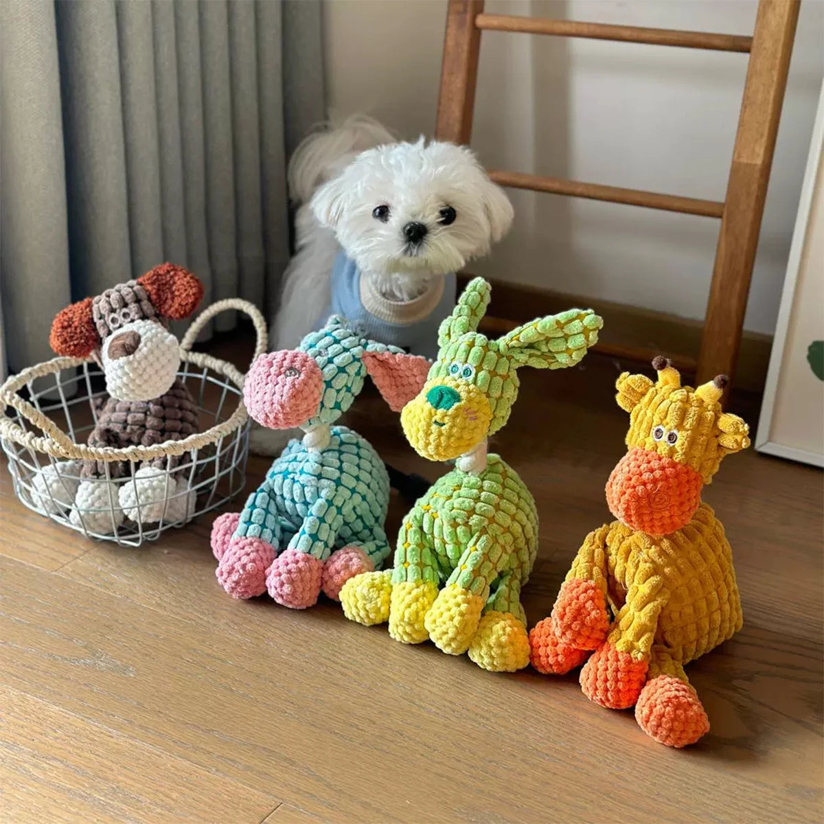 Squeaky Donkey Plush Toy for Dogs